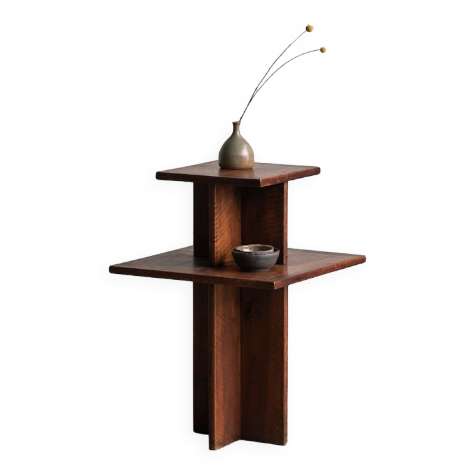 Pied de stalle, display side table in art deco style, France, 1940s