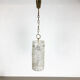 Hollywood Regency Ice Glass Hanging Light, J. T. Kalmar Lights, Austria, 1950s