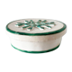 1950s embossed ceramic box