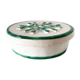 1950s embossed ceramic box