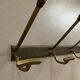 Antique brass wall coat rack