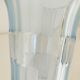 Vase art déco verre bleuté