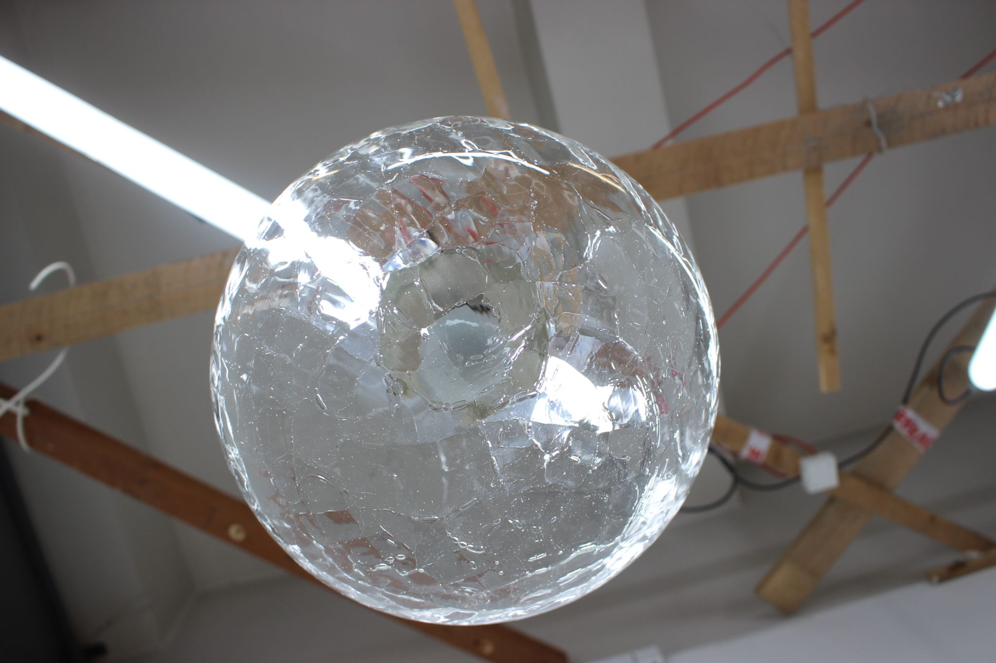 Kamenický Šenov hanging lamp 1960