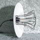 Industrial hanging lamp in black and white
