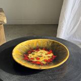 Large circular dish in West Germany style, brand JQ D35 H5.