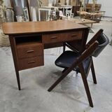 Vintage Danish teak drop-leaf desk 1960