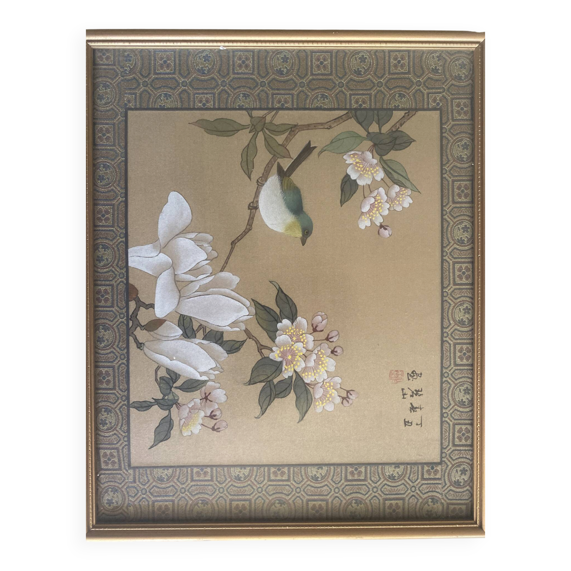 Art japonais « kacho-go » fleurs