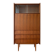 Vintage 1970s wooden secretary desk