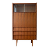 Vintage 1970s wooden secretary desk