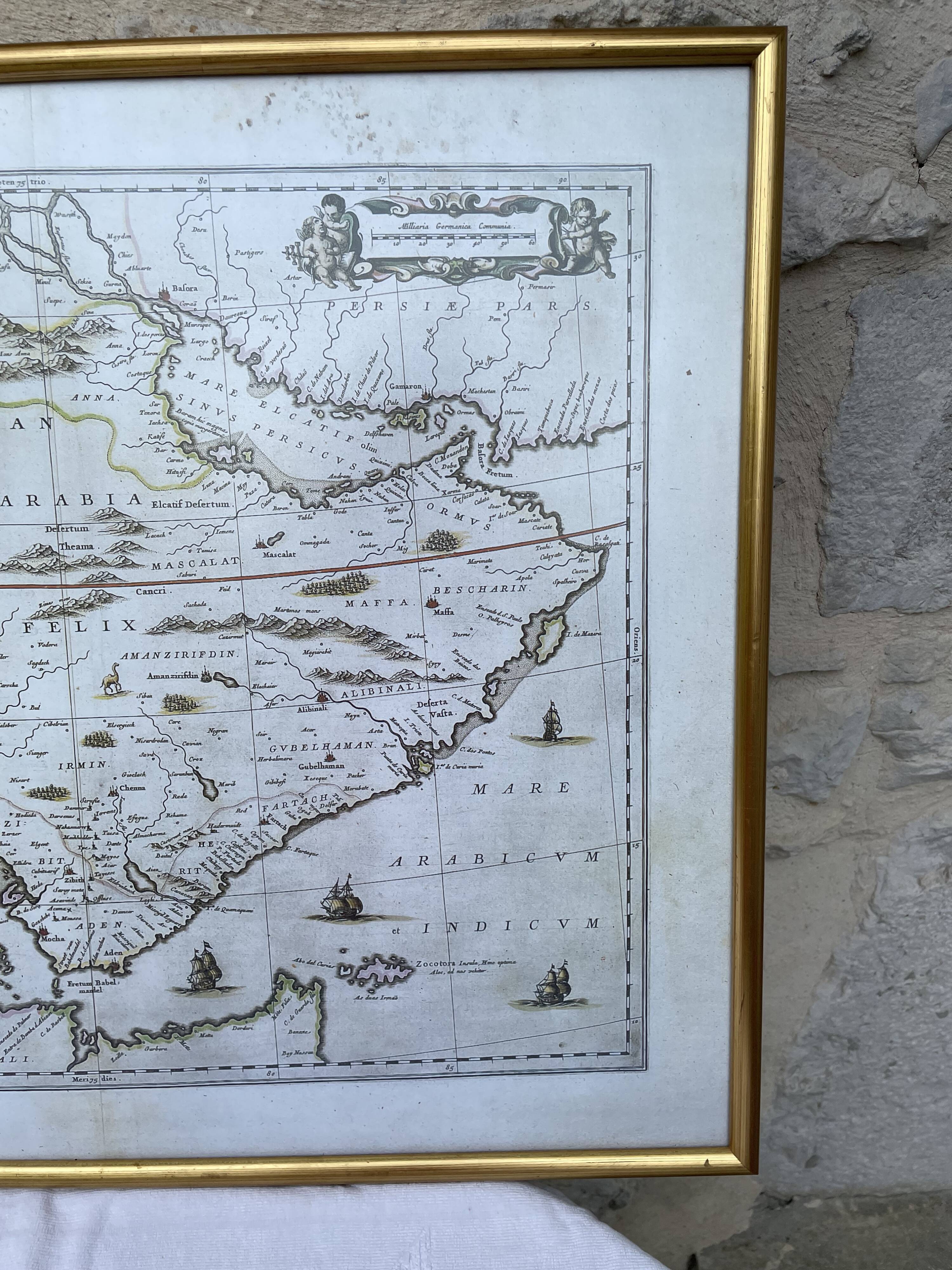 Carte de l'Arabie Heureuse (Feliz Arabia)