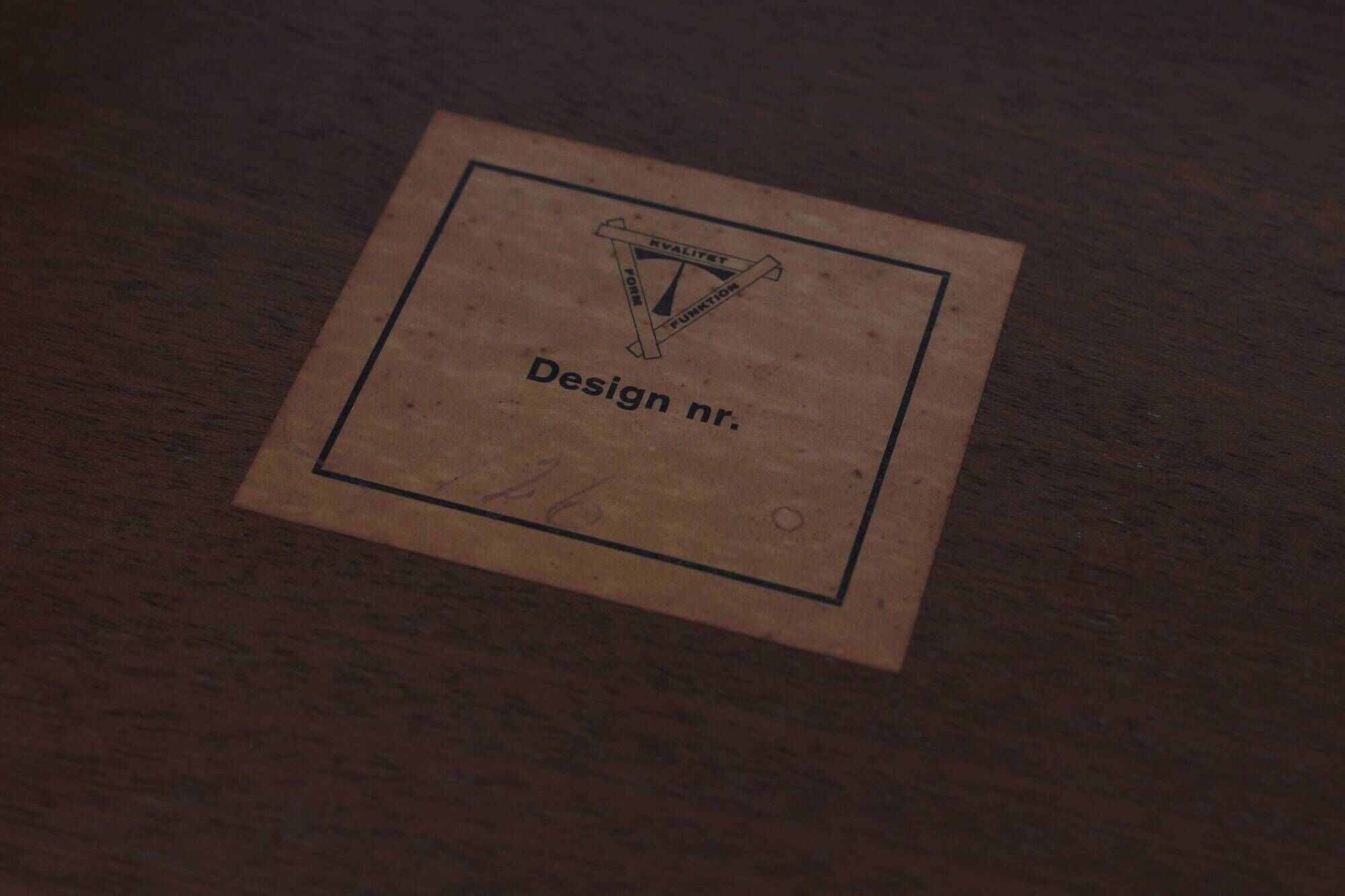 Danish teak desk by Imha Møbler Danish design