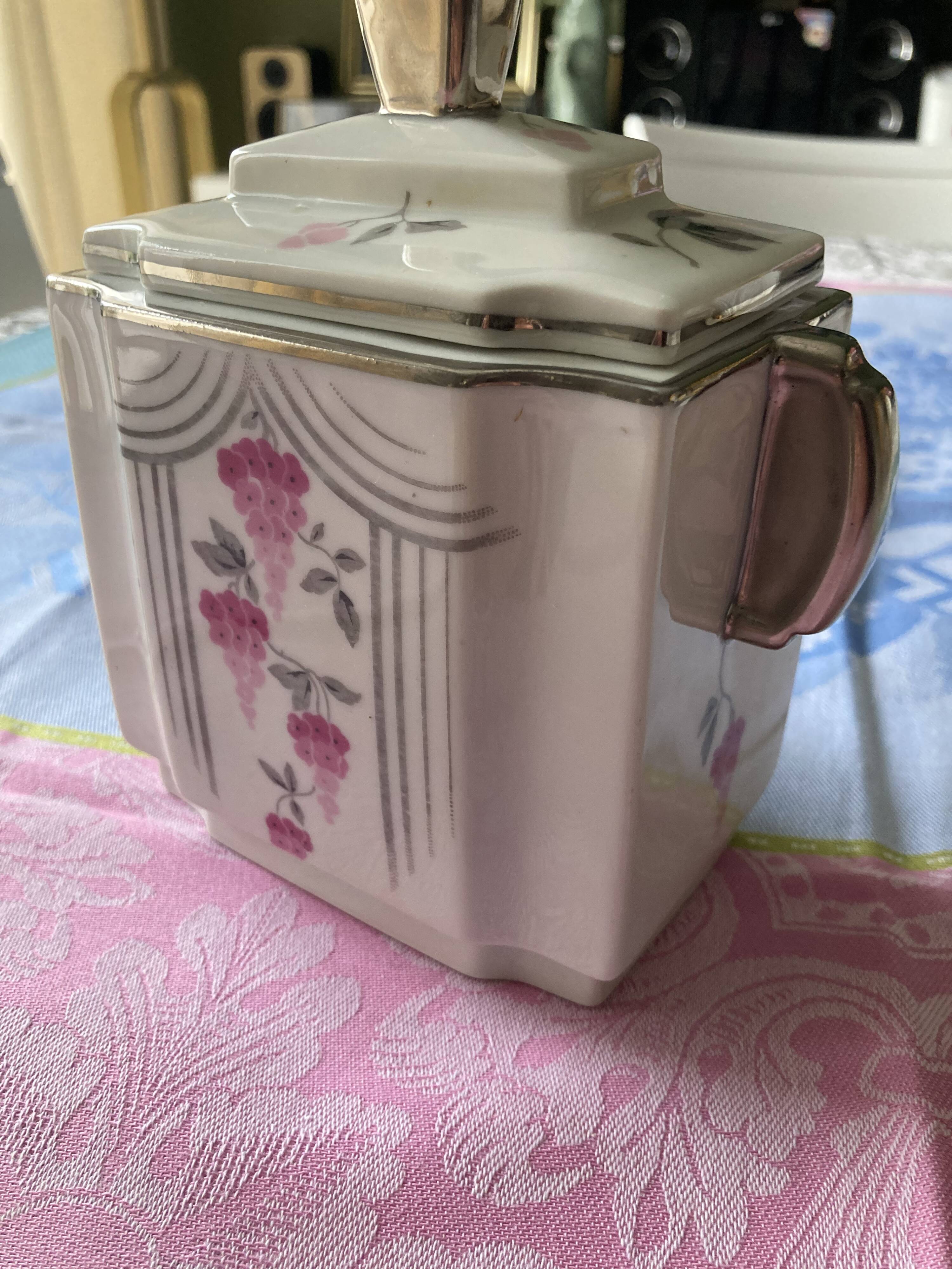 Porcelain sugar bowl Limoges - Art Deco - 1930s