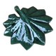 Green leaf service platter Vallauris style