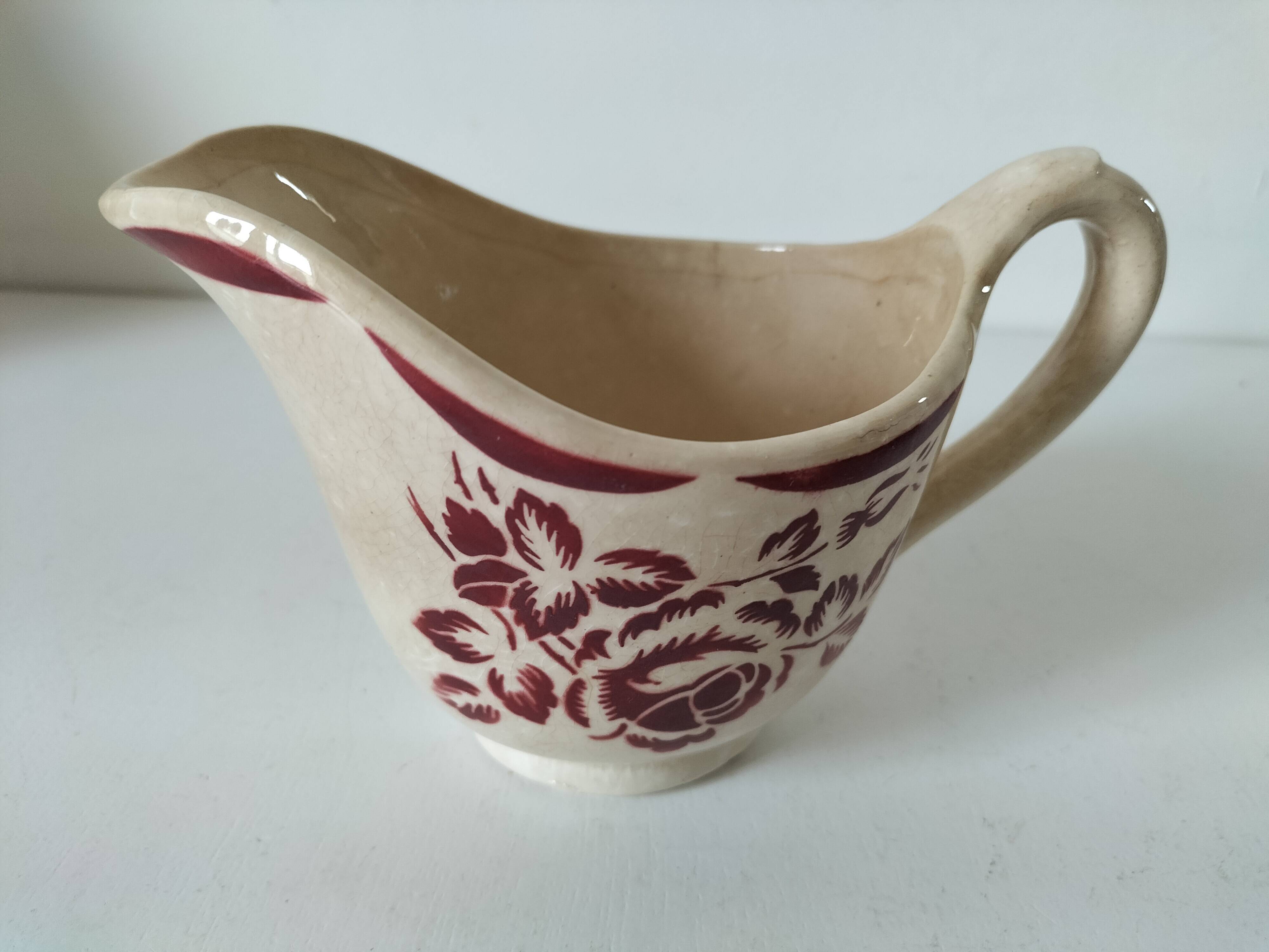 Old ironstone sauce boat