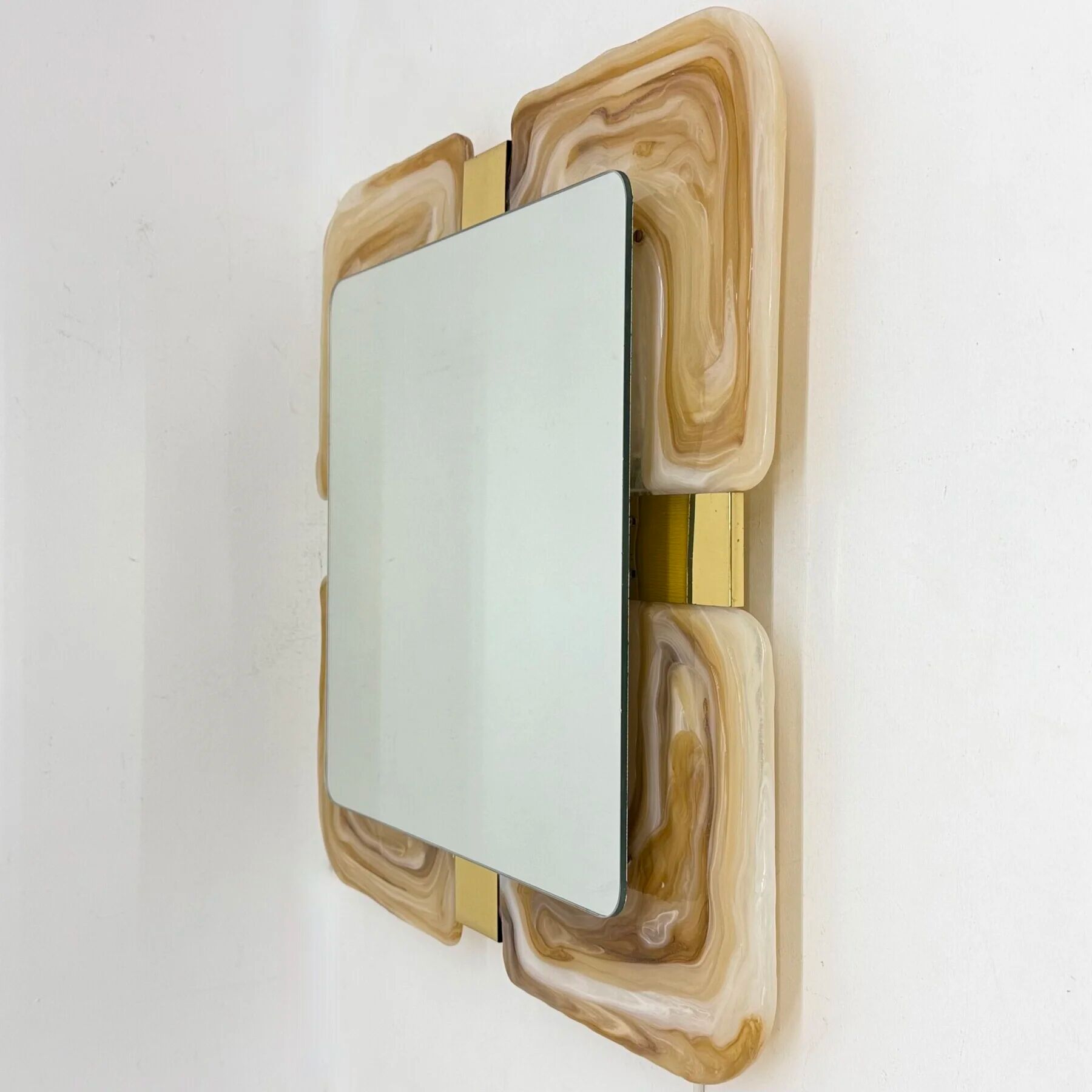 Mid-century Hillebrand lucite mirror, 1970s Germany