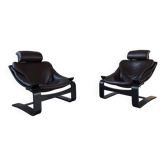 Paire de fauteuils Kroken par Ake Fribytter pour Roche Bobois