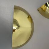 Set of 2 Brass Sciolari Style Wall Light Sconces Bankamp Leuchten, Germany, 1980
