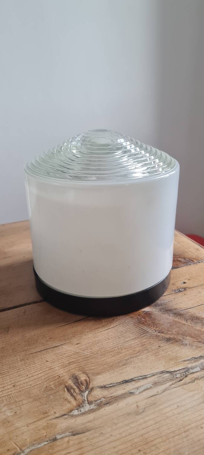 Art deco holophane wall light