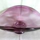 Art Deco style pedestal centrepiece in thick crystal from Val Saint Lambert, 1970s.