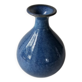 Blue ceramic ball vase (pictogram signature to be identified)