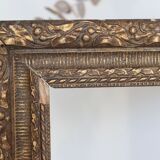 Old frame with gilded moldings