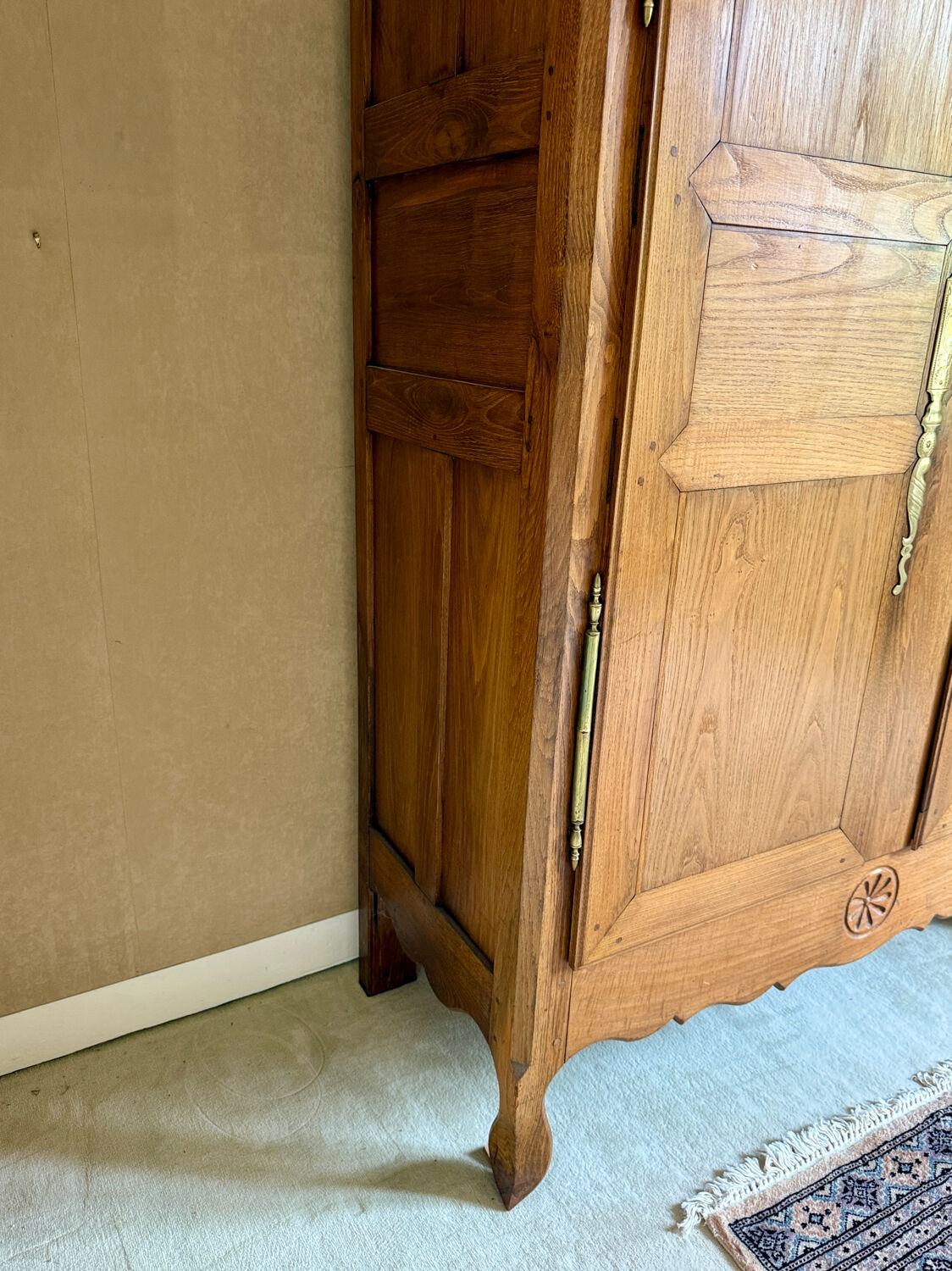19th century oak wedding armoire