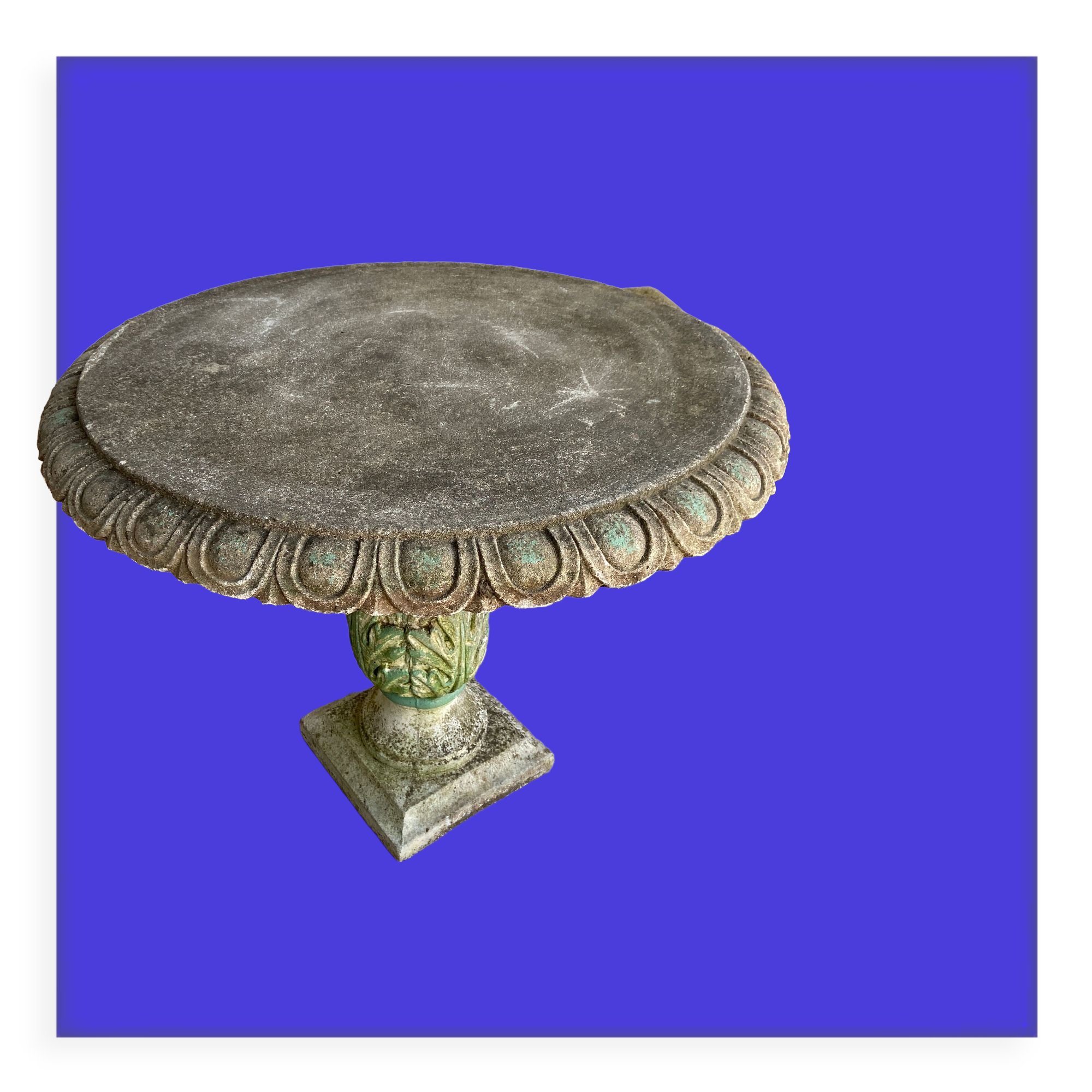 Stone garden table