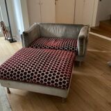 Sofa with pouf by Vico Magistretti brand De Padova