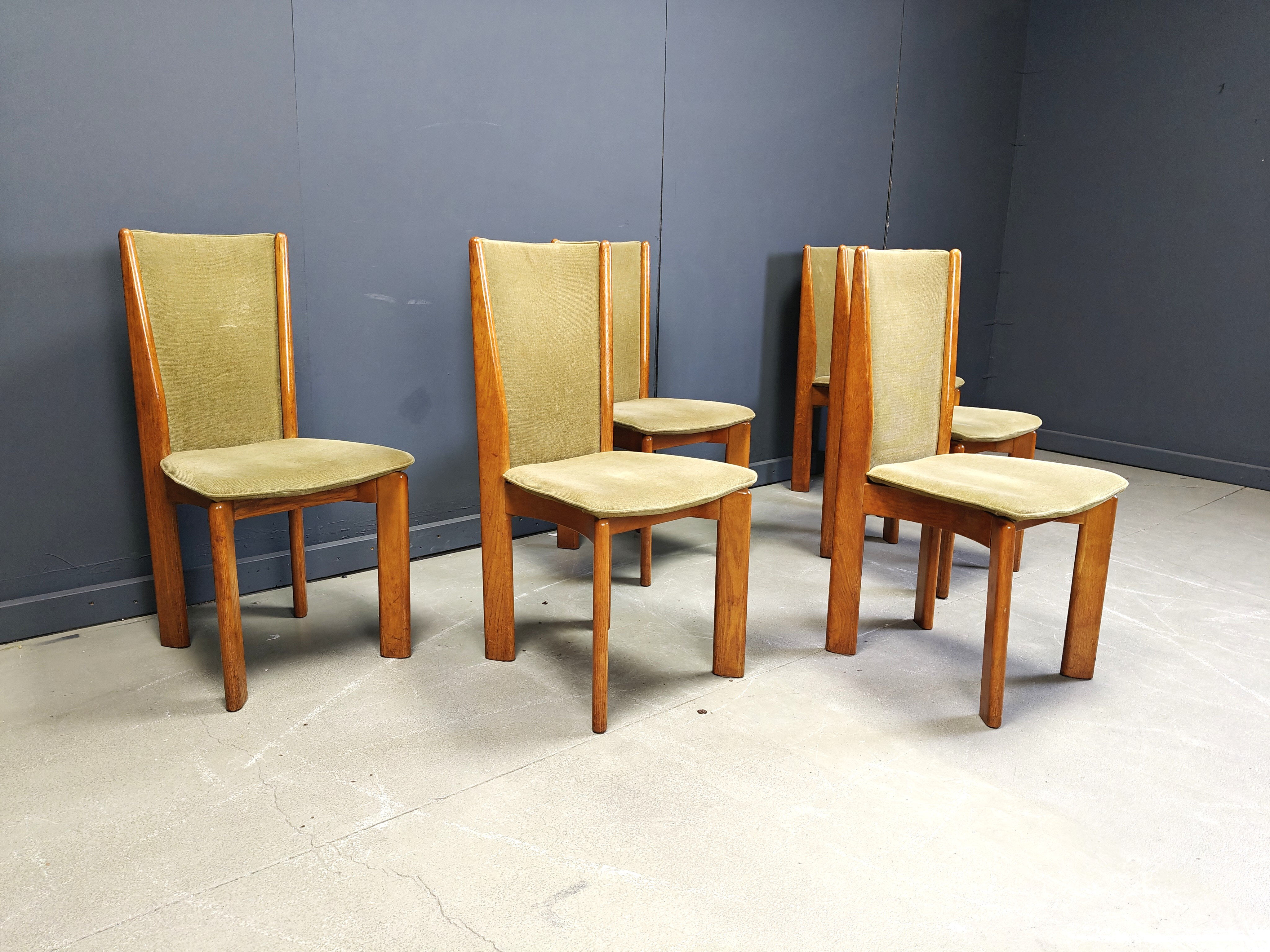 Vintage Danish dining chairs set of 6 - 1970s