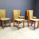 Vintage Danish dining chairs set of 6 - 1970s