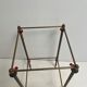 Vintage side table in white marble and brass year 60