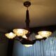 Chandelier lamp ezan 5 branch signed