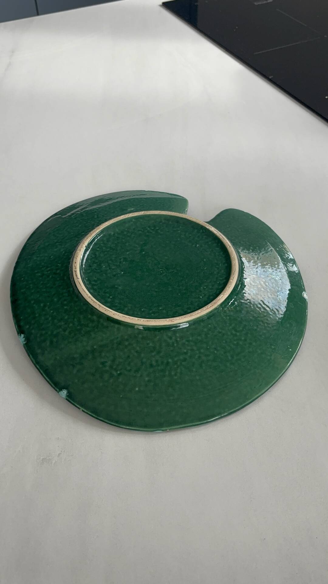 Vintage ceramic paint palette presentation plate | decorative bowl