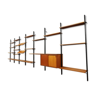 Scandinavian Pira modular wall shelf system by Olof Pira