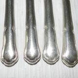 Set of 12 silver-plated metal knives