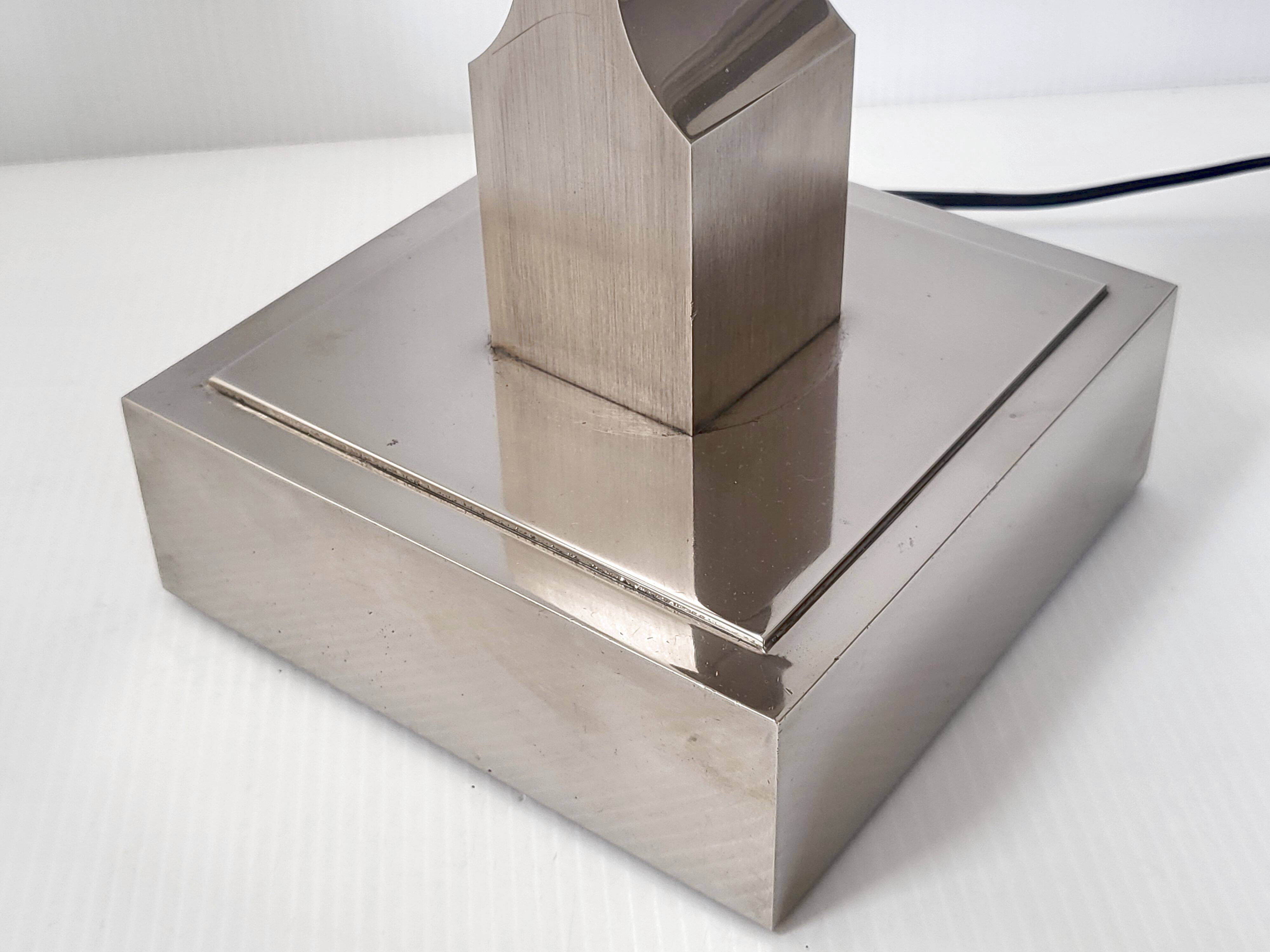Vintage Binox 1960 stainless steel lamp