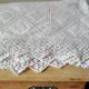 Dessus de lit en coton blanc écru jeté de lit en crochet