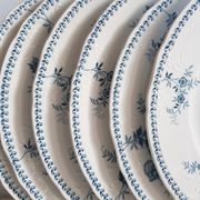 Ensemble 6 assiettes anciennes modèle Yvette société céramique Maestricht