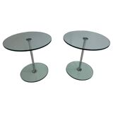 Italian Mid Century Chromed Metal And Glass Coffee Table, 1970s