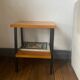 Industrial style metal bedside table