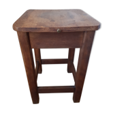 Wooden stool with chest