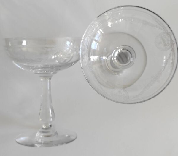 Coupes à champagne cristal Saint Louis