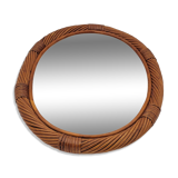 Rattan mirror