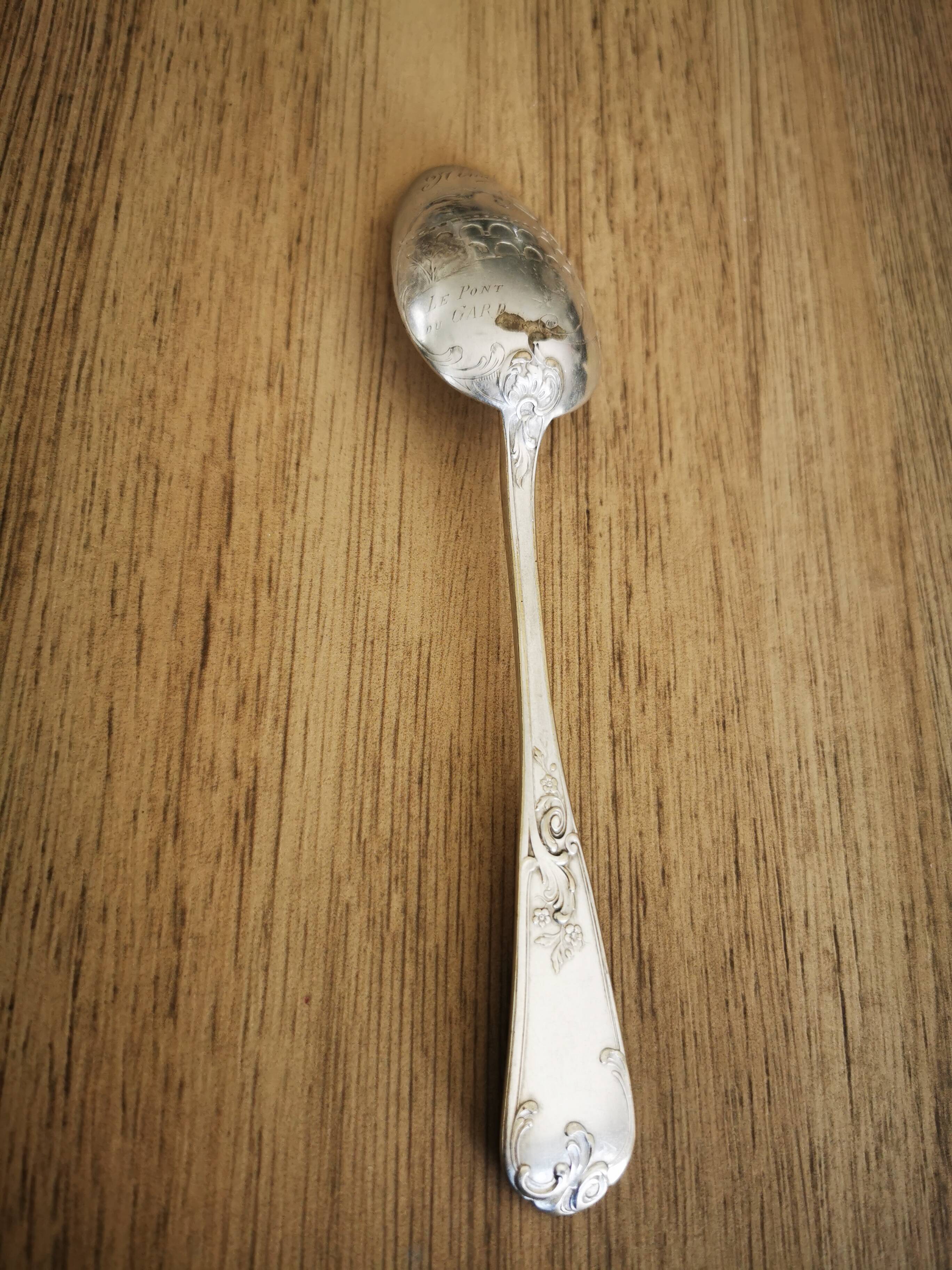 Large table spoon of 21 cm Nîmes Pont du Gard