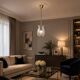 Charming Murano Glass Art Deco Pendant Chandelier by Ercole Barovier, 1940s