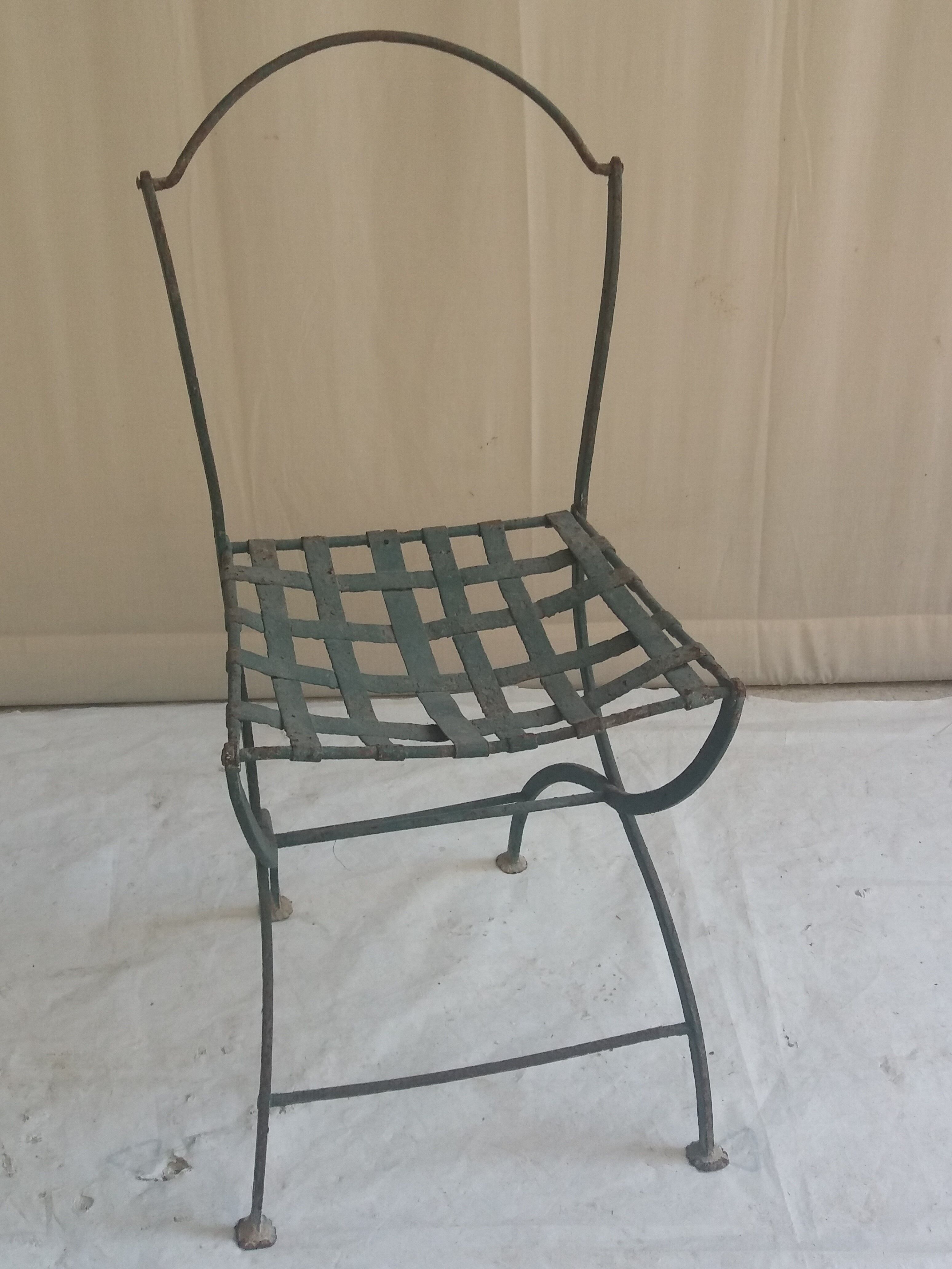 Old square chair
