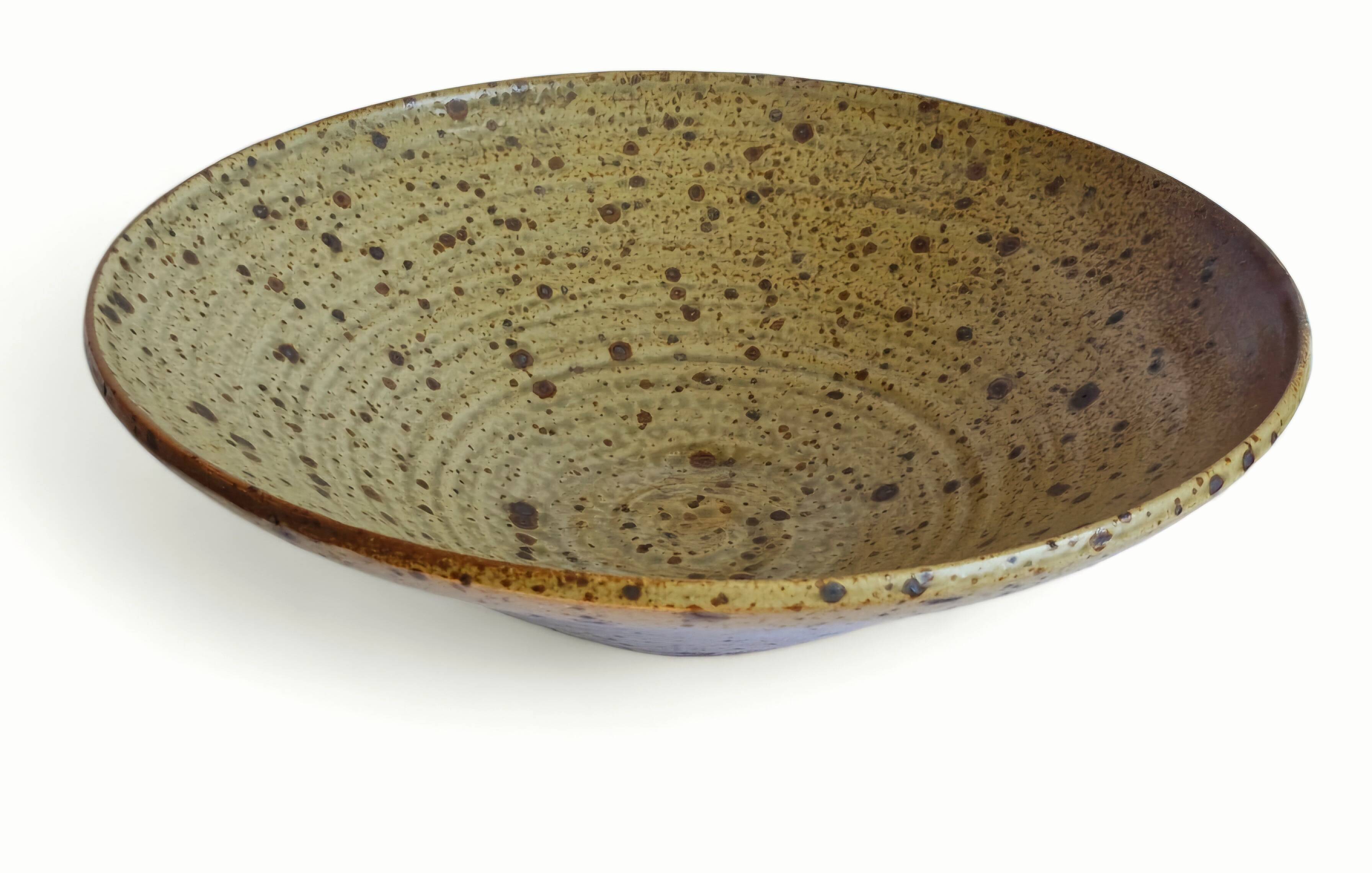 Pyrite stoneware bowl 35 cm