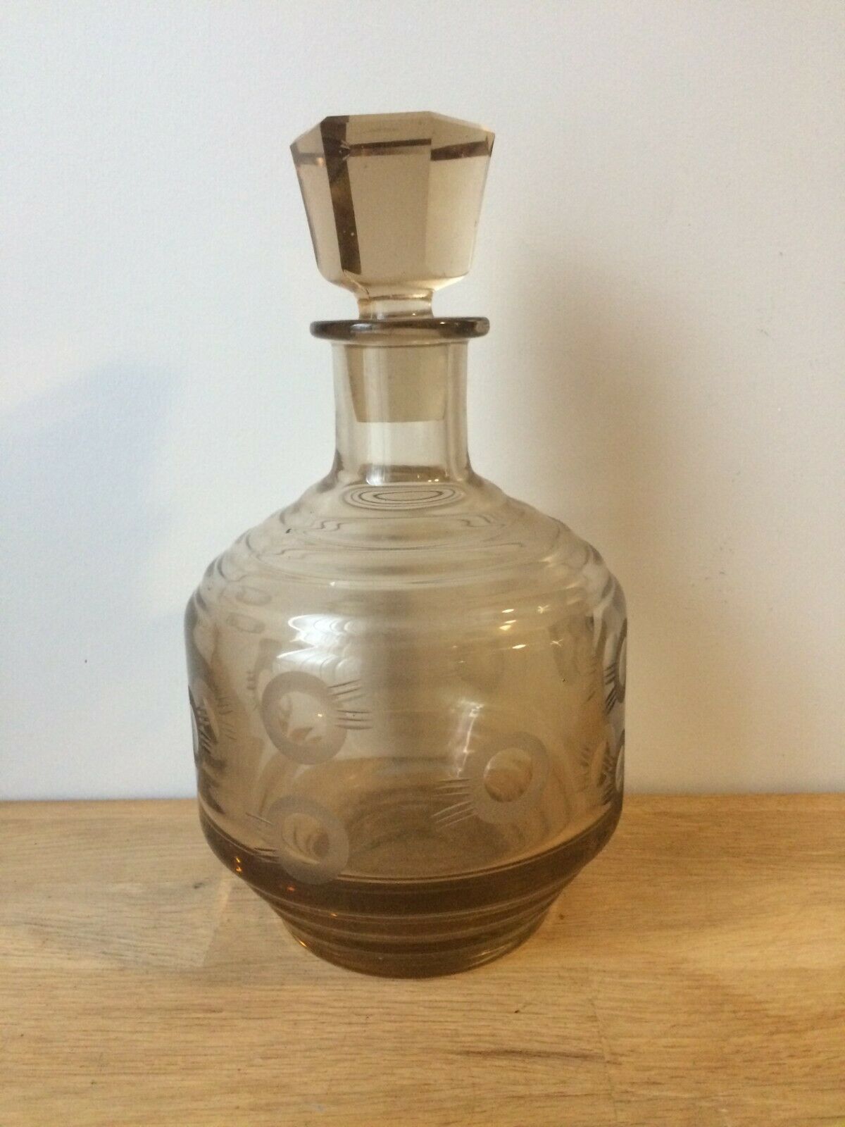 Smoked glass decanter
