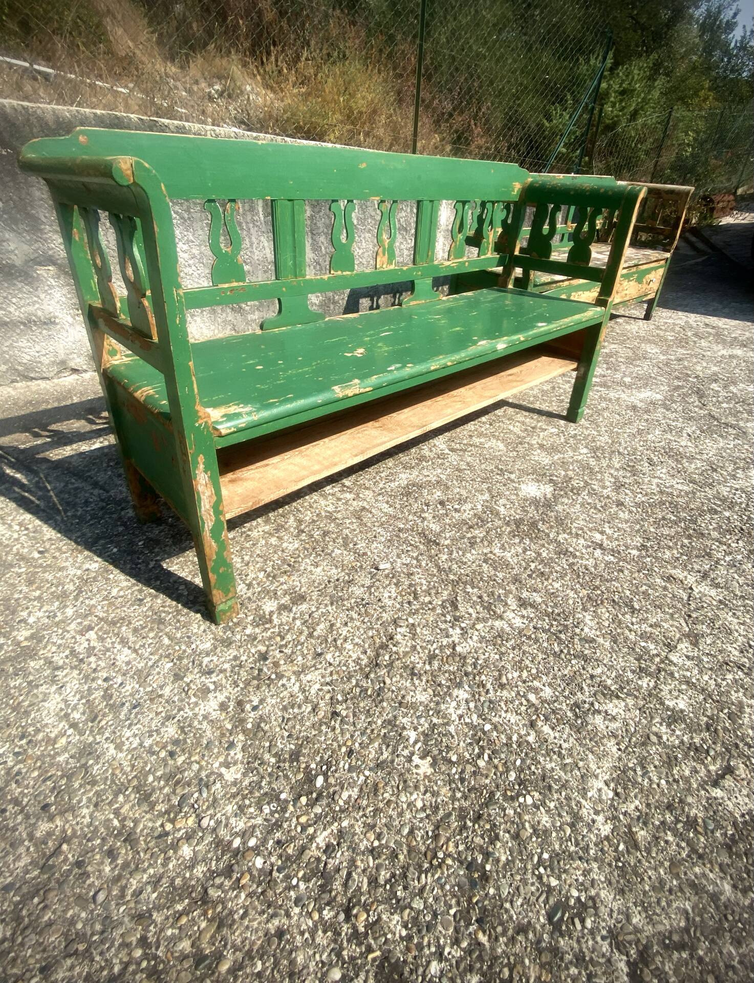 Wooden bench