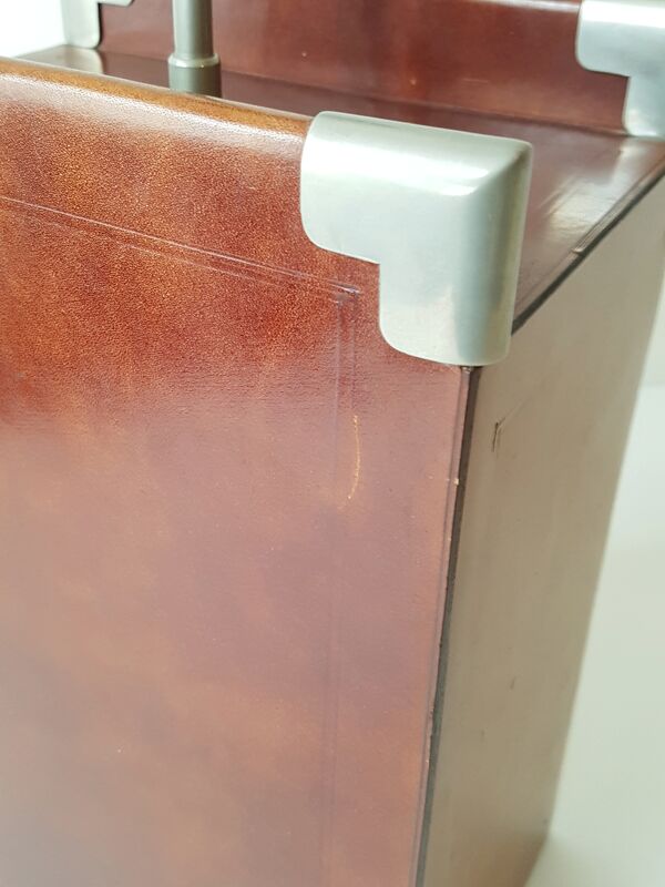Lampe en cuir ou simili-cuir 1970 vintage 70's